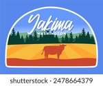 Yakima Washington with beautiful nature and sky