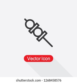 Yakitori Skewers Icon Vector Illustration Eps10