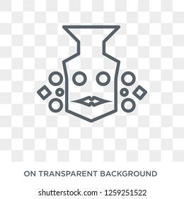 yakshagana icon. Trendy flat vector yakshagana icon on transparent background from india collection. High quality filled yakshagana symbol use for web and mobile