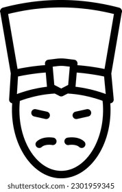 ilustración vectorial de yakuza en un fondo transparente.Símbolos de calidad premium.iconos vectoriales de línea delgada para el concepto y el diseño gráfico.