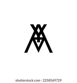 YAM initial letter monogram logo 