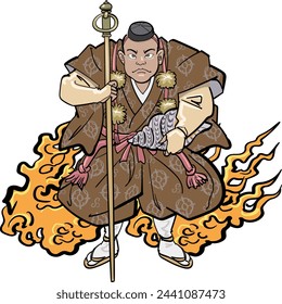 "Yamabushi" is a mountain ascetic monk.
It is imbued with spiritual power.