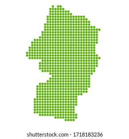 Yamagata Map circle polka dot icon