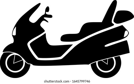 Auto- oder Motorradautomat Silhouette Vektorillustration Art