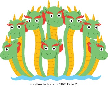 Yamatano-orochi is Chainese dragon eight head. 