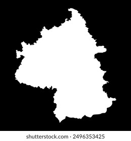 Mapa de la provincia de Yambol, provincia de Bulgaria. Ilustración vectorial.