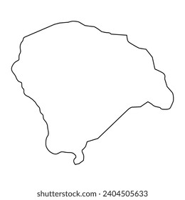 Yamoussoukro map, administrative division of Ivory Coast. Vector illustration.