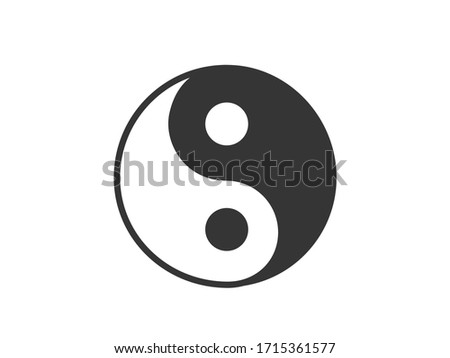 In Yang icon. In yang vector illustration.  Stok fotoğraf © 