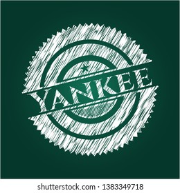 Yankee chalk emblem. Vector Illustration. Detailed.