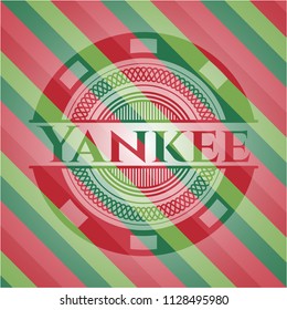 Yankee christmas badge.