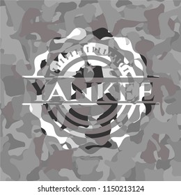 Yankee grey camo emblem