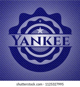 Yankee with jean texture