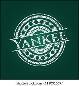  Yankee on blackboard