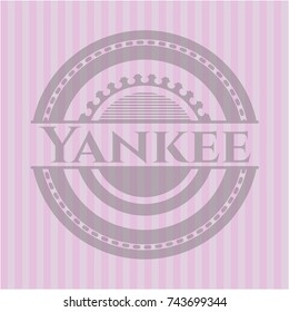 Yankee pink emblem. Vintage.