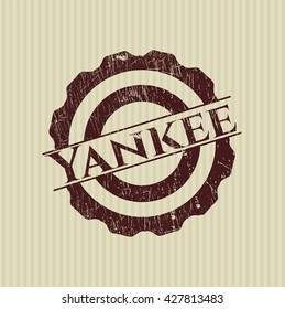 Yankee rubber grunge texture seal