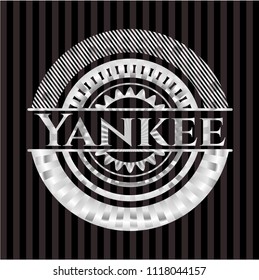 Yankee silver emblem or badge