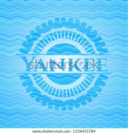Yankee water badge background.