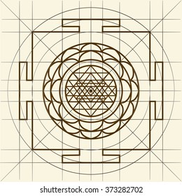  Yantra - cosmic conductor of energy. Yantra Sree . Sacred Geometry