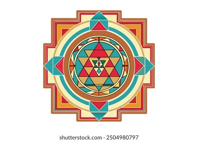 Yantra mandala complex and intricate designs