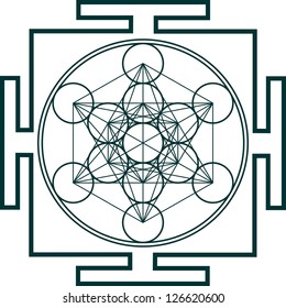 Yantra - Metatrons Cube - Flower of life