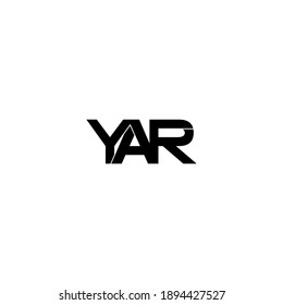 yar letter original monogram logo design