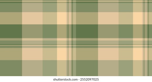 Vetor de padrão de fundo de quintal, verificação de tecido sem costura suave. Identidade tecido xadrez textura de tartan em pastel e paleta de cores amarelas.