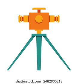 Yard irrigation system vector cartoon illustration isolated on a white background.