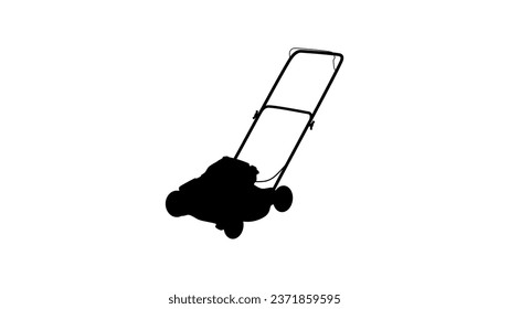 Silueta de la máquina de yard, vector de alta calidad
