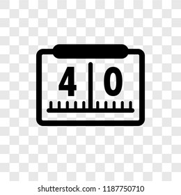 Yard Marking vector icon isolated on transparent background, Yard Marking transparency logo concept