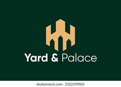 Yard and Palace gold logo design vector template