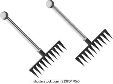Rayos de yard, ilustración, vector sobre un fondo blanco.