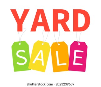 Yard sale poster. Clipart image