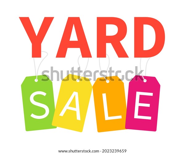 Yard Sale Poster Clipart Image Stock Vector (Royalty Free) 2023239659 ...