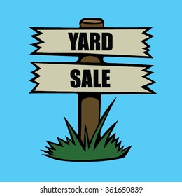 Yard Sale Sign Vector Image