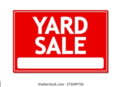 Yard Sale Vector Sign