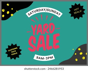 Yard Sale in the Weekend of USA