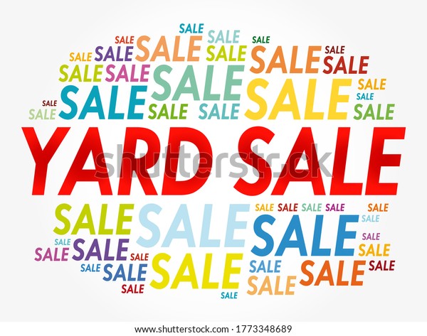 Yard Sale Word Cloud Collage Business Stock Vector (Royalty Free ...