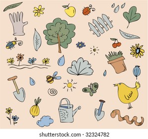 yard set cherry butterfly bird water plant tree vegetation summer fruit nature flower nails grass group hand vine spring season community guard equipment pile earth training leaf farming beetle outdoo