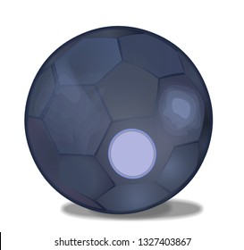 Yard soccer ball game vector illustration isolated icon on white
