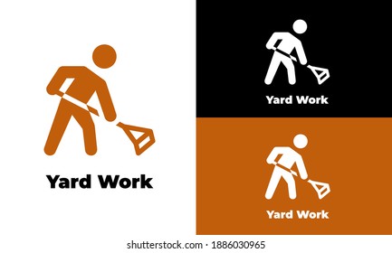 Yard Work Vector Icon Color