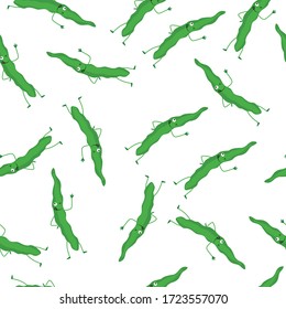Yardlong Bean Vegetable Seamless Pattern would be perfect for fabric, textile, gift wrap, wallpaper, surface designer, background, backdrop, and ornament.
