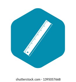 Yardstick icon. Simple illustration of yardstick vector icon for web