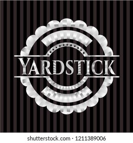 Yardstick silver shiny emblem