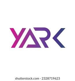 yark Letter Initial Logo Design Vector Illustration original monogram logo design