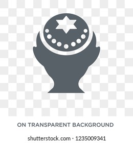 Yarmulke icon. Trendy flat vector Yarmulke icon on transparent background from Religion  collection. 