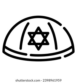 Yarmulke Illustration Icons For web, app, infographic, etc