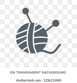 Yarn ball icon. Yarn ball design concept from  collection. Simple element vector illustration on transparent background.