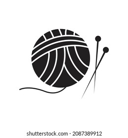 Icono de bola de yarn ilustración vectorial