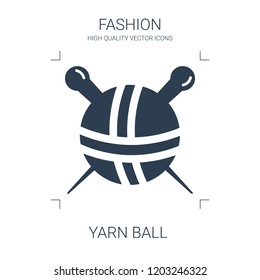 yarn ball icon. high quality filled yarn ball icon on white background. from fashion collection flat trendy vector yarn ball symbol. use for web and mobile