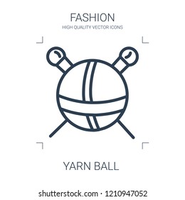 yarn ball icon. high quality line yarn ball icon on white background. from fashion collection flat trendy vector yarn ball symbol. use for web and mobile